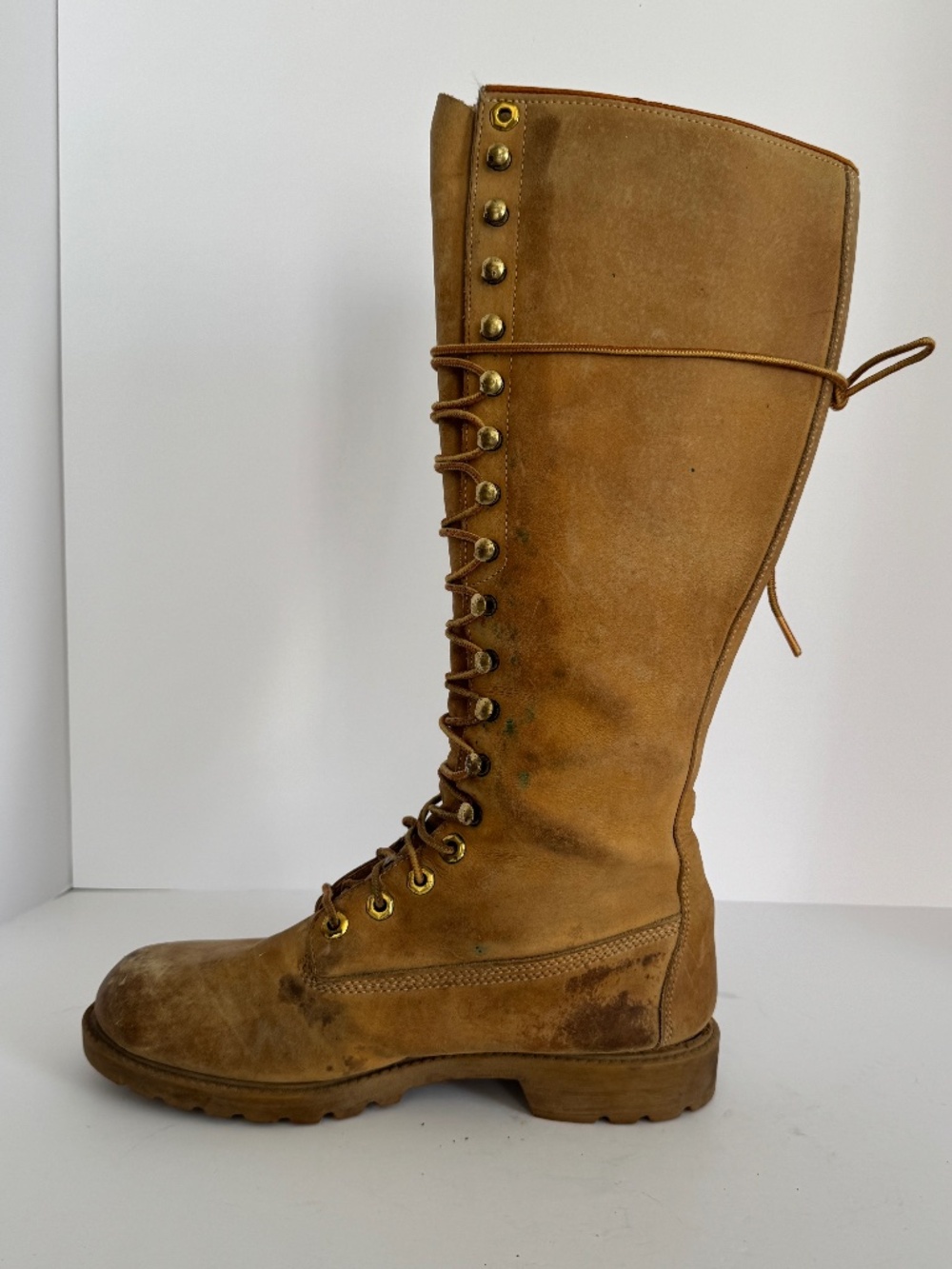 Rare Vintage 1990’s Timberland Knee High Leather Boots size 8 - Picture 8 of 15